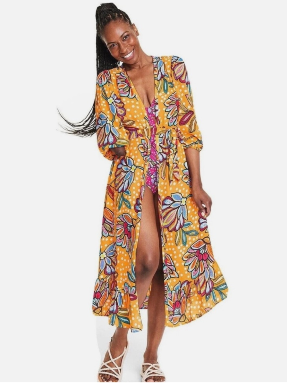 Tabitha Brown for Target floral colorful swim cover